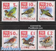 Gibraltar 2002 Postage Due, Birds 6v, Mint NH, Nature - Birds - Gibraltar