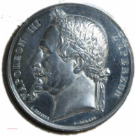 Médaille Argent Napoléon III "1er Prix Académie D'après L'Antique"1864, Attribué à Pétua (28), Lartdesgents.fr - Monarchia / Nobiltà