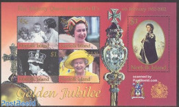 Norfolk Island 2002 Elizabeth II Golden Jubilee S/s, Mint NH, History - Kings & Queens (Royalty) - Koniklijke Families