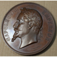 Médaille Napoléon III Pose De La 1° Pierre De La Cathédrale De Gap 1867, Lartdesgents.fr - Monarchia / Nobiltà