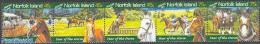 Norfolk Island 2003 Year Of The Horse 5v [::::], Mint NH, Nature - Horses - Other & Unclassified