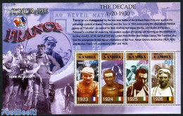 Gambia 2003 Tour De France 1923-1926 4v M/s, Mint NH, Sport - Cycling - Ciclismo
