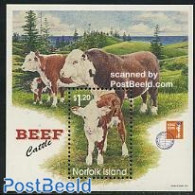 Norfolk Island 1997 Hong Kong 1997 S/s, Mint NH, Nature - Various - Cattle - Philately - New Year - Año Nuevo