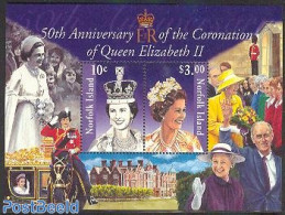 Norfolk Island 2003 Golden Jubilee S/s, Mint NH, History - Kings & Queens (Royalty) - Familias Reales