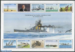 Tanzania 1992 World War II S/s, Mint NH, History - Transport - Churchill - Militarism - World War II - Aircraft & Avia.. - Sir Winston Churchill