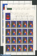 Liechtenstein 1981 Christmas 3 M/ss, Mint NH, Religion - Christmas - Saint Nicholas - Unused Stamps