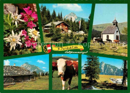 72733986 Strobl Postalm Bergrestaurant Alpenflora Kuh Kapelle Alpen Strobl - Andere & Zonder Classificatie