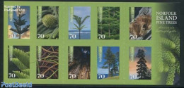 Norfolk Island 2014 Pine Trees Foil Booklet S-a, Mint NH, Nature - Trees & Forests - Stamp Booklets - Rotary, Lions Club