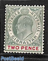 Gibraltar 1904 2d, WM Mult.Crown-CA, Stamp Out Of Set, Unused (hinged) - Gibilterra