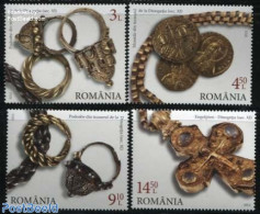 Romania 2015 Antique Jewellery 4v, Mint NH, Art - Art & Antique Objects - Unused Stamps