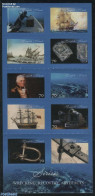 Norfolk Island 2015 HMS Sirius 10v S-a In Foil Booklet, Mint NH, Sport - Transport - Various - Diving - Ships And Boat.. - Buceo