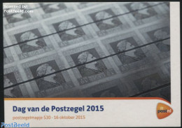 Netherlands 2015 Stamp Day, Presentation Pack 530, Mint NH, Stamp Day - Stamps On Stamps - Ongebruikt