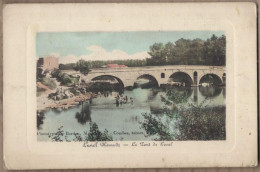 CPA 34 - LUNEL - Le Pont De Lunel - TB PLAN EDIFICE Sur Cours D'eau - ANIMATION Baigneurs - Lunel