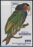 Dominica 1991 Parrot S/s, Mint NH, Nature - Birds - Parrots - Dominican Republic