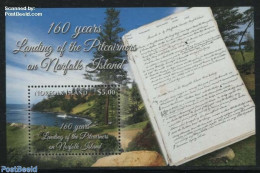 Norfolk Island 2016 Landing Of The Pitcairners S/s, Mint NH, Art - Handwriting And Autographs - Autres & Non Classés