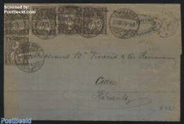 Switzerland 1879 Letter From Lausanne To Sete (F), Postal History - Cartas & Documentos