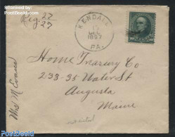 United States Of America 1897 Letter From Kendall To Augusta, Postal History - Cartas & Documentos