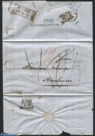 Switzerland 1853 Letter From Basel To Arnhem (NL), Postal History - Cartas & Documentos