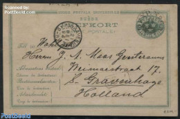 Sweden 1894 Postcard 15o, Sent To Holland (used Within Europe), Used Postal Stationary - Cartas & Documentos