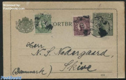 Sweden 1914 Card Letter 7o, Uprated, Used Postal Stationary - Lettres & Documents