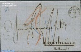Switzerland 1861 Folding Letter From Zwitserland To The Netherlands, Postal History - Brieven En Documenten