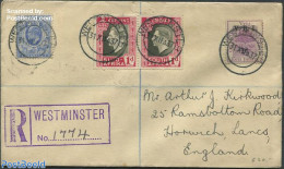 South Africa 1937 Letter From SAR To England, Postal History - Lettres & Documents