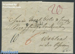 Switzerland 1834 Folding Letter From Switzerland To Wohlen, Germany, Postal History - Briefe U. Dokumente