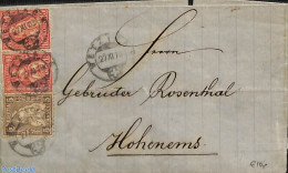  1878 Folding Letter From Wetzikon, Postal History - Other & Unclassified