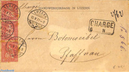 Switzerland 1877 Envelope To Pfaffnau, Postal History - Briefe U. Dokumente