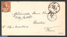 Switzerland 1867 Small Envelope From Geneve, Postal History - Cartas & Documentos