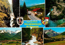 72733155 Walserschanz Kleinwalsertal Grenzgasthaus Schlucht Bergbach Alpenpanora - Autres & Non Classés