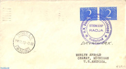 Ship Mail 1949 STOOMSCHIP RADJA, Postal History, Transport - Ships And Boats - Bateaux