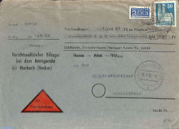 Germany, Federal Republic 1952 Cash On Delivery Letter With Notopfer Berlin Steuermarke, Postal History - Sonstige & Ohne Zuordnung