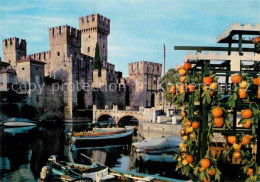72733119 Sirmione Lago Di Garda Il Castello Schloss Suedfruechte Sirmione Lago D - Autres & Non Classés