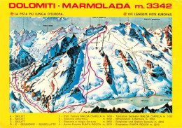 72732064 Marmolada Uebersichtskarte Skigebiet Dolomiten Marmolada - Autres & Non Classés