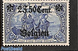 Belgium 1916 2F.50Cent On 2M, 25:17, Stamp Out Of Set, Unused (hinged) - Ongebruikt