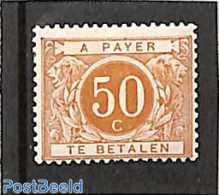 Belgium 1895 50c, Postage Due, Stamp Out Of Set, Unused (hinged) - Otros & Sin Clasificación