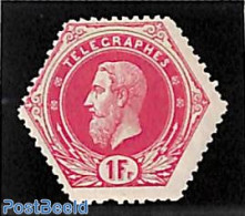 Belgium 1871 1F, Telegraph, Stamp Out Of Set, Unused (hinged) - Ongebruikt
