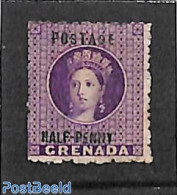 Grenada 1881 HALF-PENNY, Stamp Out Of Set, Without Gum, Unused (hinged) - Other & Unclassified