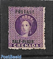 Grenada 1881 HALF-PENNY, Stamp Out Of Set, Without Gum, Unused (hinged) - Autres & Non Classés