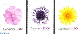 Denmark 2012 Flowers 3v S-a, Mint NH, Nature - Flowers & Plants - Ungebraucht