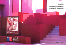 Spain 2023 La Muralla Roja De Calp S/s, Mint NH, Art - Modern Architecture - Neufs