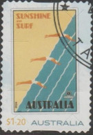 AUSTRALIA - DIE-CUT-USED 2024 $1.20 Gert Sellheim Travel Posters - Sunshine And Surf - Usados