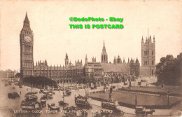 R416728 London. Clock Tower And Houses Of Parliament. C. F. Castles Lesco Series - Autres & Non Classés