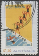 AUSTRALIA - DIE-CUT-USED 2024 $1.20 Gert Sellheim Travel Posters - Surf Club - Oblitérés
