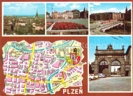 72730565 Plzen Pilsen Teilansichten Stadtplan Plzen Pilsen - Czech Republic