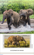 Guinea, Republic 2023 Elephants Of The World, Mint NH, Nature - Elephants - Altri & Non Classificati