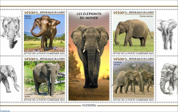 Guinea, Republic 2023 Elephants Of The World, Mint NH, Nature - Elephants - Autres & Non Classés