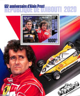 Djibouti 2020 Alain Prost S/s, Mint NH, Sport - Autosports - Dschibuti (1977-...)