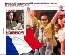 Djibouti 2020 Charles De Gaulle S/s, Mint NH, History - French Presidents - World War II - De Gaulle (Generaal)